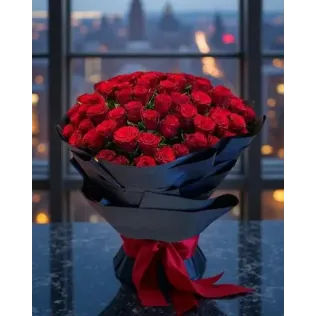 100 Red Roses Bouquet