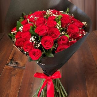 36 red roses bouquet