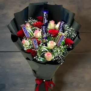Roses and Chocolates Delight Bouquet Roses and Chocolates Delight Bouquet
