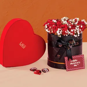 Onyx Rose & Velvet Heart Chocolate Bundle Onyx Rose & Velvet Heart Chocolate Bundle