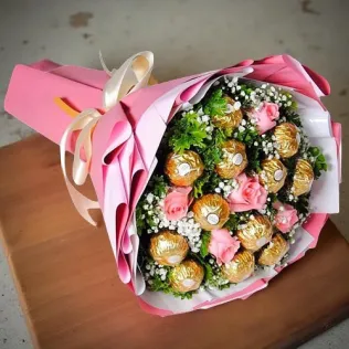 Pink Bliss Rose Bouquet